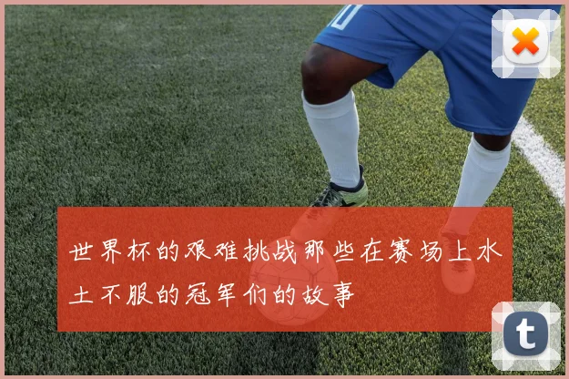 世界杯的艰难挑战那些在赛场上水土不服的冠军们的故事